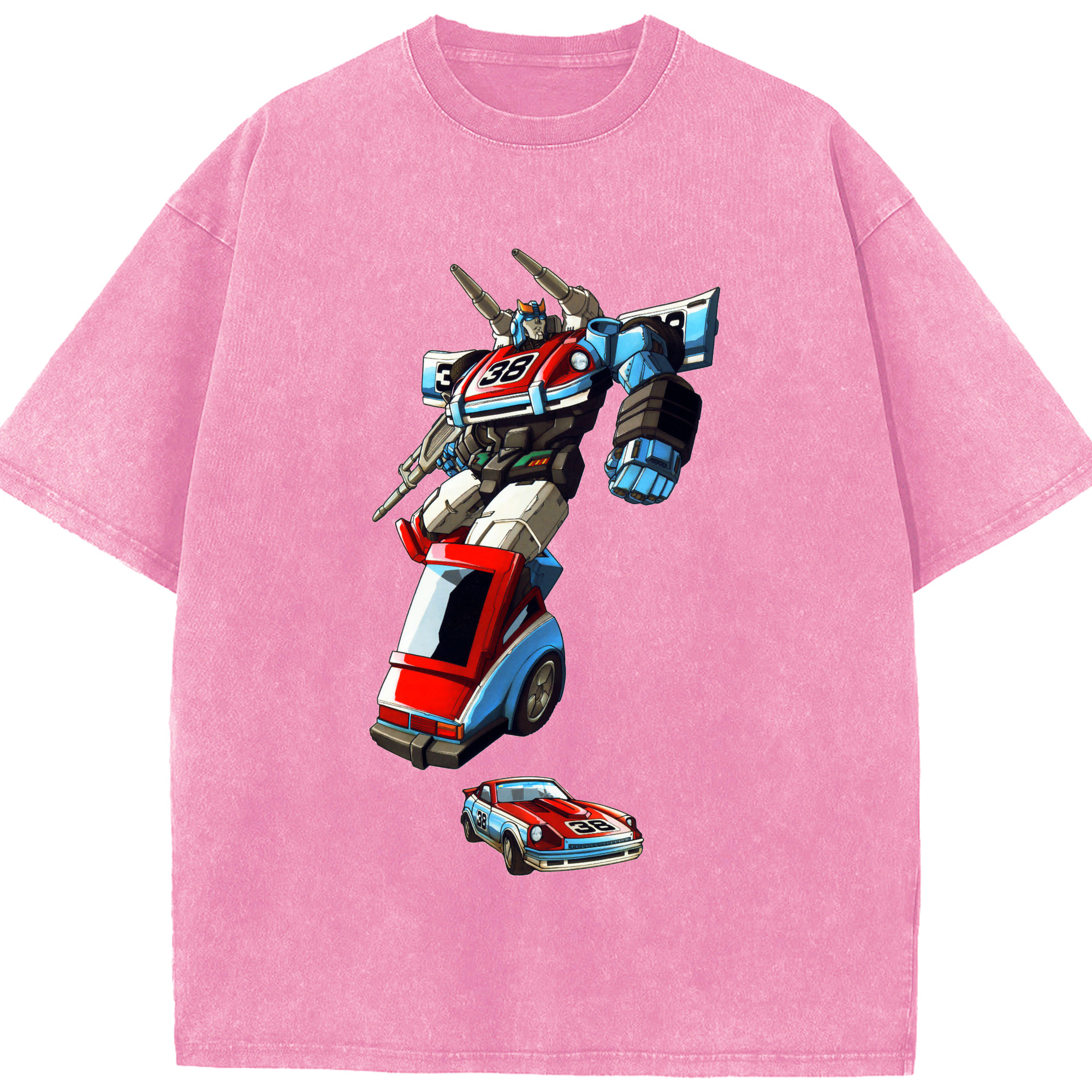 （画像用）  綿100% ヴィンテージ風 半袖Tシャツ（フロントプリント）